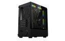 Gabinete SAIKANO Lenga 4 Fans Argb - Frontal en Madera - Vidrio Templado