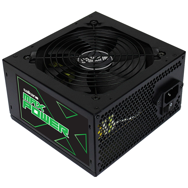 Fuente SAIKANO MAX450 W FAN 12 CM BLACK