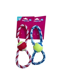 [9486] TIRADOR TRENZADO DOBLE MANIJA C/PELOTA TENIS