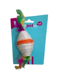 [6730] ROMBO SISAL CON PLUMA